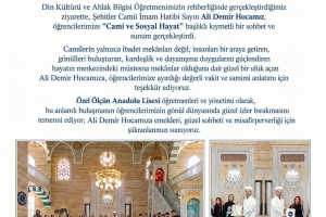 Camiler ve Din Görevlileri Haftası Vesilesiyle