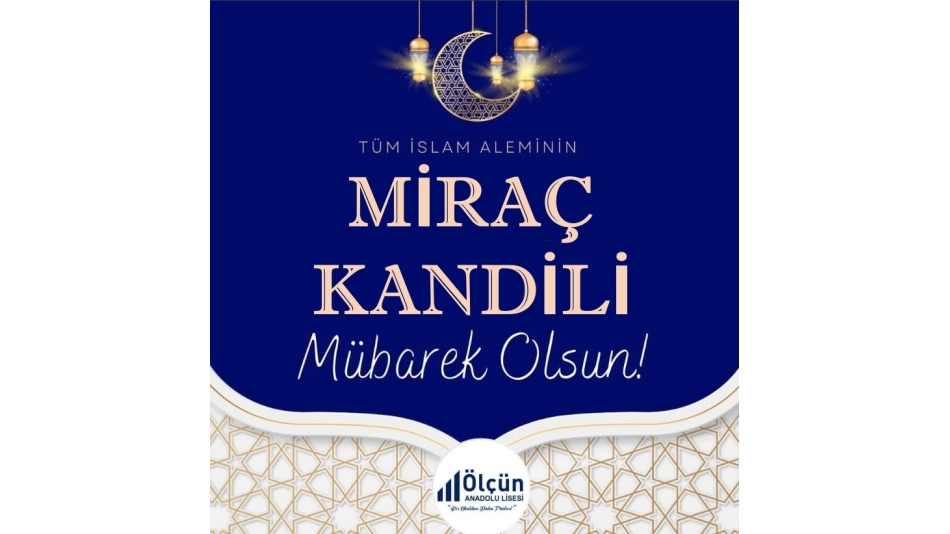 Miraç Kandili Programımızı Gerçekleştirdik 